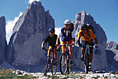 Mountain-Bike Tour, Drei Zinnen, Suedtirol Italien