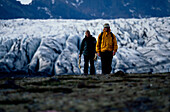 Wandern und Bergsteigen am Gletscher, Island fr