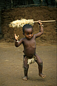 Zulu baby warrior, Shakaland, Kwazulu Natal South Africa