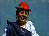 Otavalo woman, Otavalo, Ecuador, South America