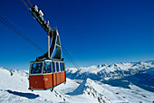 Piz Nair Bahn, Skigebiet Corviglia, St. Moritz, Graubünden, Schweiz