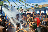 Refreshment at carnival, Salvador da Bahia, Brazil South America
