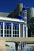 Fort Mirani and new architecture, Muscat, Oman Middle East