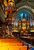 Basilica Notre Dame, Montreal, Quebec, Canada, North America, America