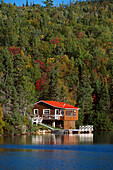 Cottage on the lakeside, Baie-Sainte-Catherine Quebec, Canada