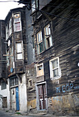 Heruntergekommenes Haus, Altstadt, Istanbul, Türkei