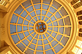 Cupola in the Maedler Passage, Shopping area, Leipzig, Saxony, Germany