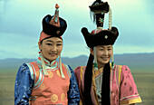 Traditional costumes, Gobi desert, Mongolia