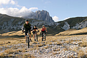 Mountainbiker, Gran Sasso, Italien