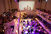 Interior of Supperclub with lots of guests, Amsterdam, The Netherlands