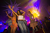 Dancers, Escape, Discotheque, Young women dancing in Escape, a discotheque at Rembrandtplein, Amsterdam, Holland, Netherlands