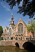Church, Oude Kerk, Walletjes, Oude Kerk Old Church, St. Nicholas, Walletjes Red light district, , Amsterdam, Holland, Netherlands