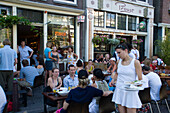 People, Cafe Finch, Cafe Proust, Jordaan, A lot of people sitting outside of Cafe Finch and Proust, Jordaan, Amsterdam, Holland, Netherlands