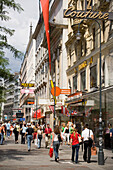 Shopping street Kaerntner Strasse, Vienna, Austria