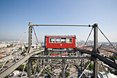 View from Ferris wheel over Vienna, Prater, Vienna, Austria