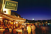 Restaurant, Venezianischer Hafen, Chania, Kreta, Griechenland