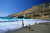 Beach, Matala, Crete, Greece