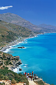 Aussichtspunkt über Preveli-Strand, Kreta, Griechenland