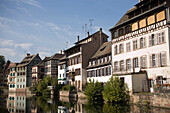 View over the Ill to La Petit France, View over the river Ill to different timbered houses of La Petite France Little France, , Strasbourg, Alsace, France