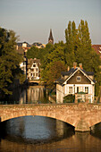 Les Ponts Couverts, The covered bridges Les Ponts Couverts, over the river Ill, Strasbourg, Alsace, France