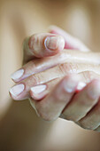 Young womans hands, Close-up