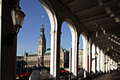 City Hall, Town Hall Alster Arcades, Hamburg, Germany