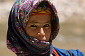 Portrait einer Berber-Frau, Todra Schlucht, Marokko