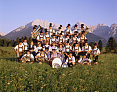 Bavarian marching band, Uppe Bavaria, Germany
