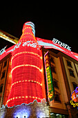 Neon lights, Nanjing Road, Evening, Nanjing Road shopping, facade