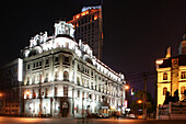 Pujiang Hotel, Shanghai Astor House, at night