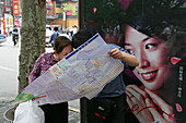 chinese tourists,chinese tourists, city map, pedestrian, people