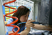High-Tech, switch production, women worker, technician