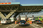 Traffic Shanghai, tollgate, motorway, traffic lane, stop