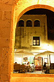 Costa Brava,Bar, Gate into the Town,Tossa de Mar Costa Brava, Catalonia Spain