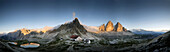 Alpine Hut, Tre Cimo di Lavaredo, Paternkofel, Dolomiti di Sesto Natural Park, Dolomiten, Veneto, Italy