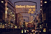 Christmas lights in Oxford Street, London