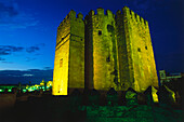 Fortaleza La Calahorra, Turm von Calahorra, 14. Jahrhundert, Burg neben der römischen Brücke, Altstadt von Cordoba, Cordoba, Andalusien, Spanien