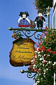 Patisserie-Werbung in Eguisheim,Elsass,Frankreich