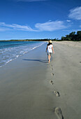 Footprints in the Sand,Natadola Beach, Natadola, Viti Levu, Fiji