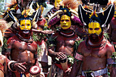 Bevölkerung von Papua Neuguinea, Huli Stamm, Port Moresby Cultural Festival, Port Moresby, Papua Neuguinea