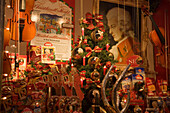 Christmassy decorated shop window of Reber, a shop, where you can buy Mozartkugeln, Old Market, Salzburg, Salzburg, Austria