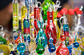 Colorful Souvenir Glass Bottles, Old Town Antalya, Antalya, Turkey