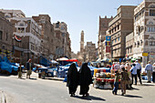 Market in Old Town Sana'a,Sana'a, Yemen