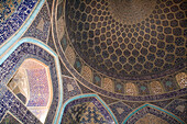 Mosaic Ceiling in Masjed-e Sheikh Lotfollah Mosque,Emam Khomeini Square, Esfahan, Iran