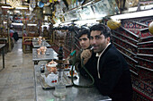 Man Smoking Sheesha Waterpipe, Esfahan, Iran