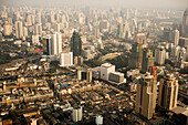 Blick vom Baiyoke Tower II, Ratchathewi, Bangkok, Thailand