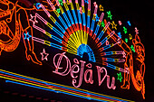 Illuminated advertising of the Go-go bar "DeJa Vu", Soi Cowboy, a red-light district, Th Sukhumvit, Bangkok, Thailand