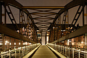 Bridge over Elbe, Speicherstadt, Hamburg, Germany