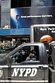 Polizei, NYPD, Times Square, Manhattan, New York City, U.S.A., Vereinigte Staaten von Amerika