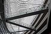 Interior view of the entrance hall of the Tokyo International Forum, Yurakucho, Ginza, Tokyo, Japan